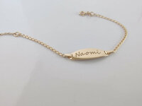 Kinderarmband naamplaat