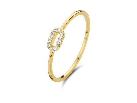 gouden ring briljant juwelier vanhoutteghem