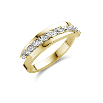 Gouden ring diamant juwelier vanhoutteghem