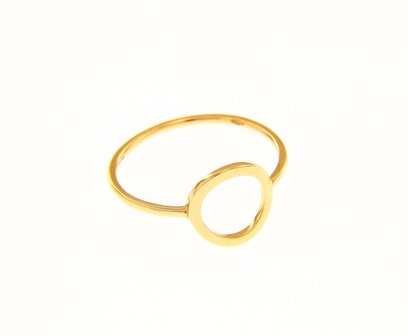 ring Cirkel 18 kt geel goud