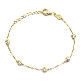 Naiomy Silver Naiomy Juwelen - Armband zilver geel goud verguld N3M63