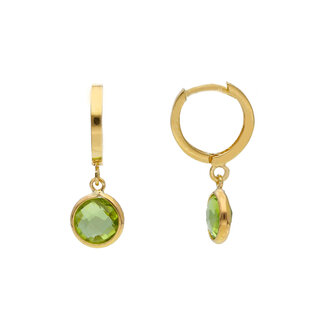 Oorbellen 18 kt peridot