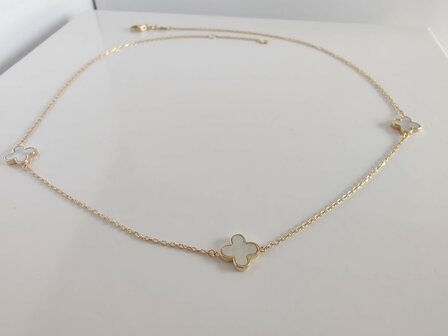 Ketting 18 kt mother of pearl