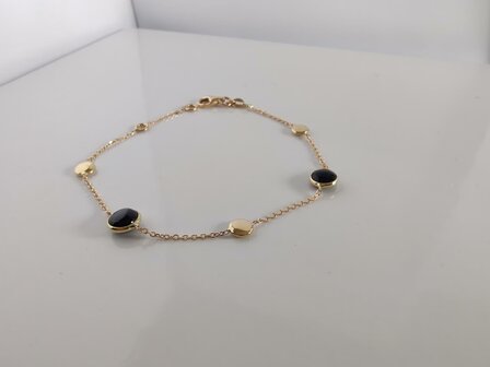 Armband 18 kt met onyx