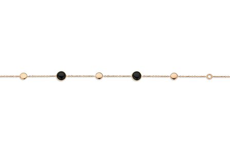 Gouden armband 18 kt Onyx