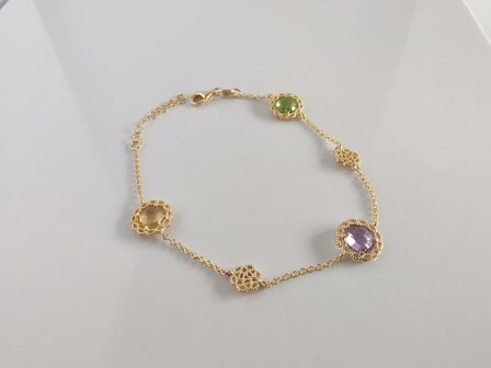 Armband 18KT Color Flower