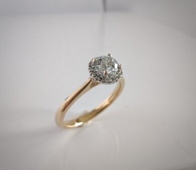 Verlovingsring diamant 18 kt