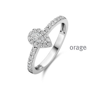 Entourage ring BA107 Orage zilver