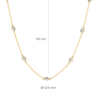 Blush ketting zirconia 3172YZI