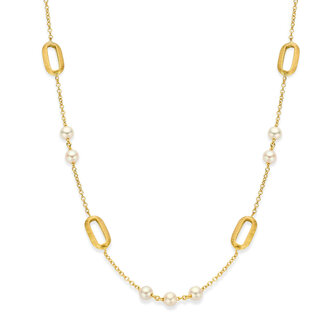 Ketting Vanhoutteghem 18kt en witte parels