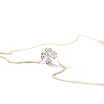 necklace clover diamonds