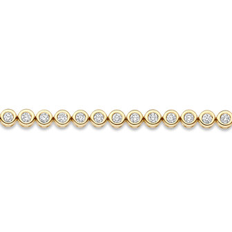 Tennisarmband goud en diamanten