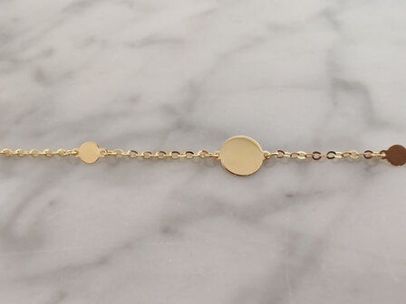armband met  gravure intiaal 