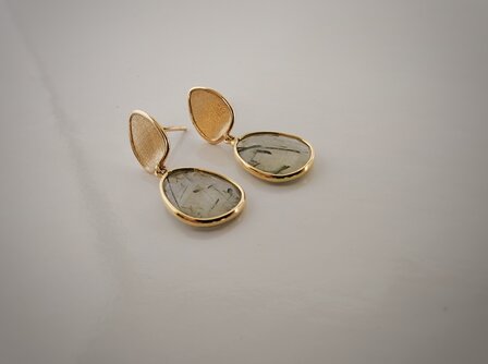 Oorbellen 18 kt Rutil