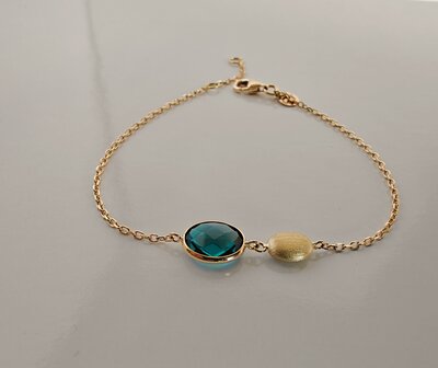 Goudne armband fijn 18 kt