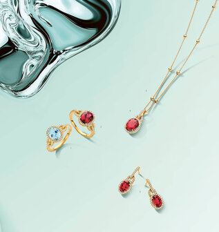 gouden juwelen met diamant Vanhoutteghem