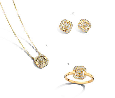 Gouden juwelen met diamant 