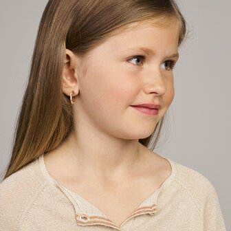 gouden creolen met scharnier