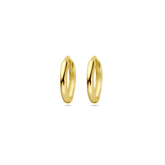 Klacreolen 12 mm 14 kt goud