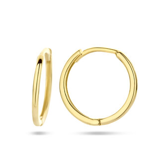 Creolen 14 mm geel goud 14 kt