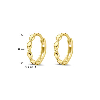 gouden creolen 14 mm