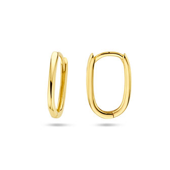 klapcreolen ovaal 14 kt