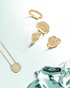 Gouden juwelen 18 kt  diamant