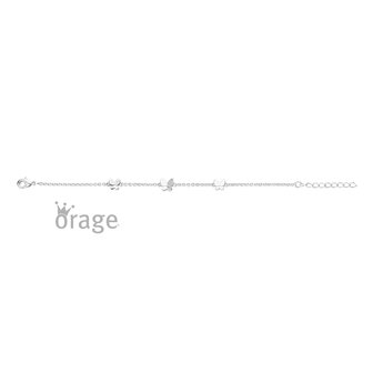 Orage armband vlinder kids zilver K3108