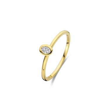 ring 18 karaat diamant ovale slijp