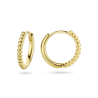 zilveren creolen verguld 15 mm