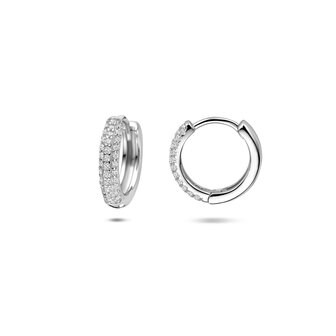 zilveren creolen zirconia