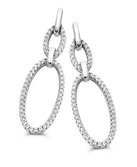 silver Rose Oorbellen EA2100W