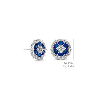 silver rose EA2568BLU-S