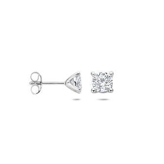 Zilveren oorbellen zirconium