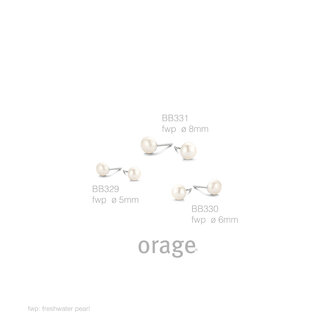 oorstekers Parel Zilver Orage