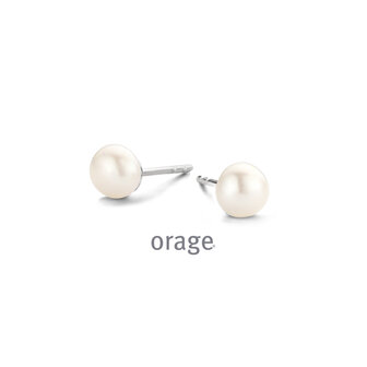BB331 oorringen Orage parel 8 mm button