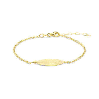 Zilveren armband met veer