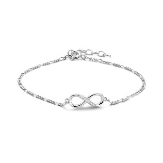 Zilveren armband inifinity teken