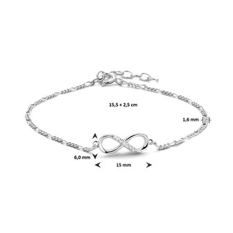 Infinity armband zilver