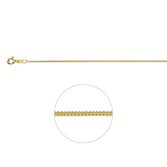 gourmette ketting 14 kt