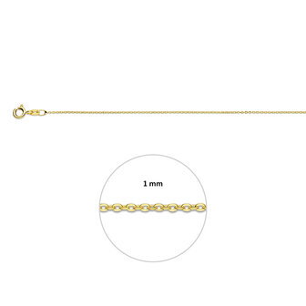 gouden fijne ketting 14 kt