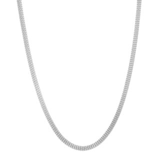 Ketting zilver met fope schakel 