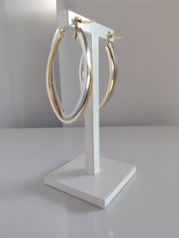 creolen 18kt ovaal