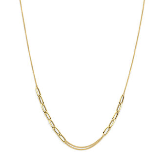 gouden schakelketting 18 kt
