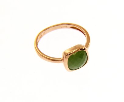 Ring Goud met Jade 205611