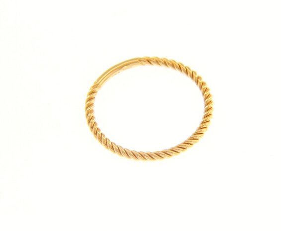 getroste gouden ring 18 karaat