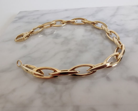 Gouden armband 18kt juwelier Vanhoutteghem