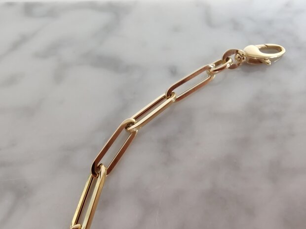 armband paperclip 18kt