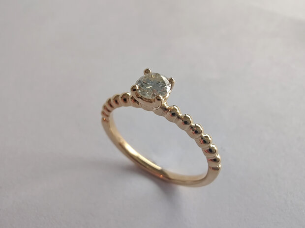 ring 18kt goud diamant
