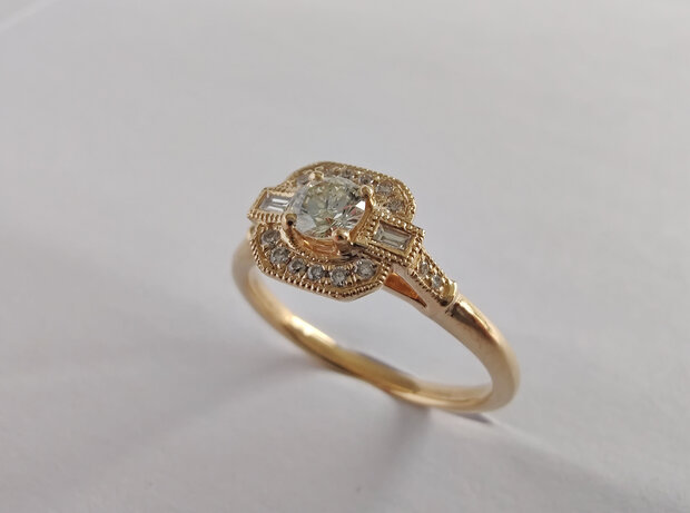 ring Diamant Vintage look